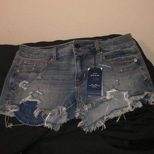 American Eagle Shortie Low Rise Jean Shorts
